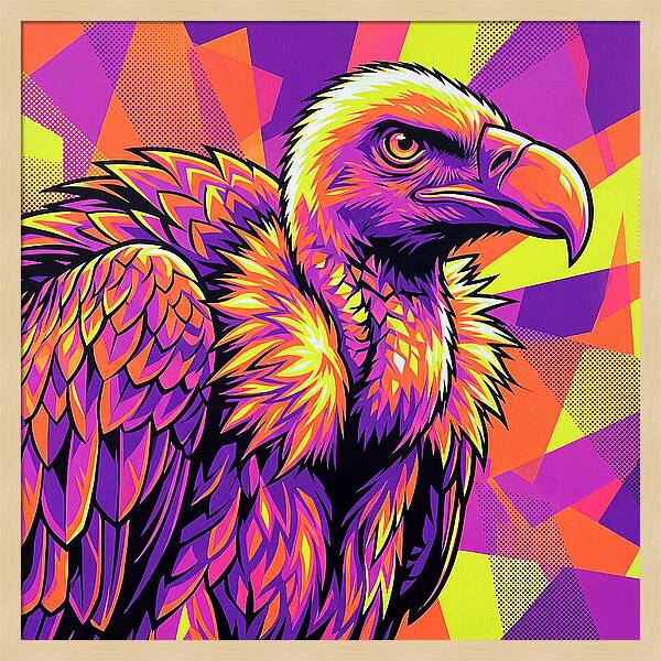 Vibrant Vulture Portrait
