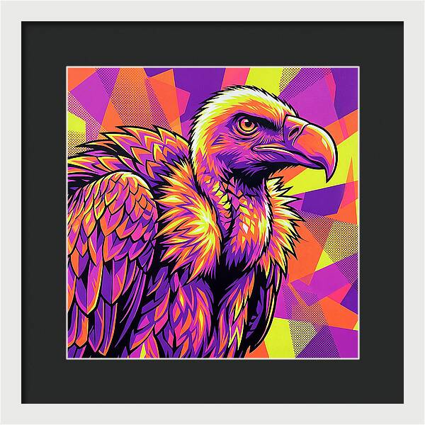 Vibrant Vulture Portrait