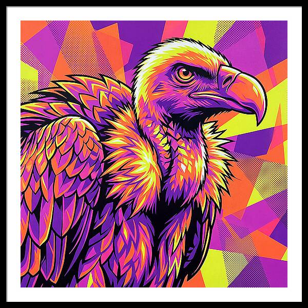 Vibrant Vulture Portrait