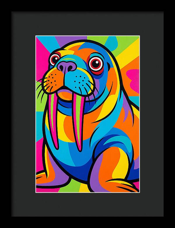 Vibrant Walrus Portrait