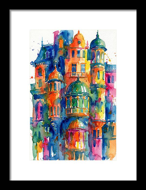 Vibrant Watercolor Architecture