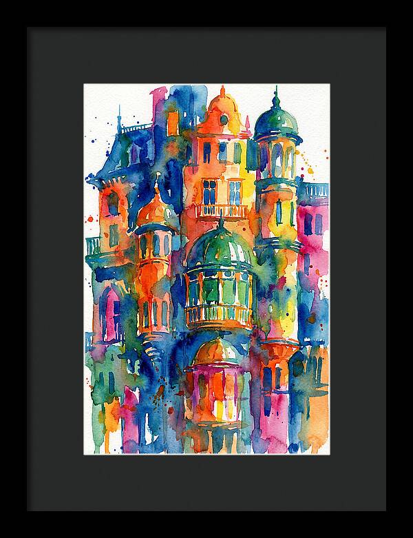 Vibrant Watercolor Architecture