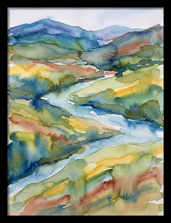 Vibrant Watercolor Landscape