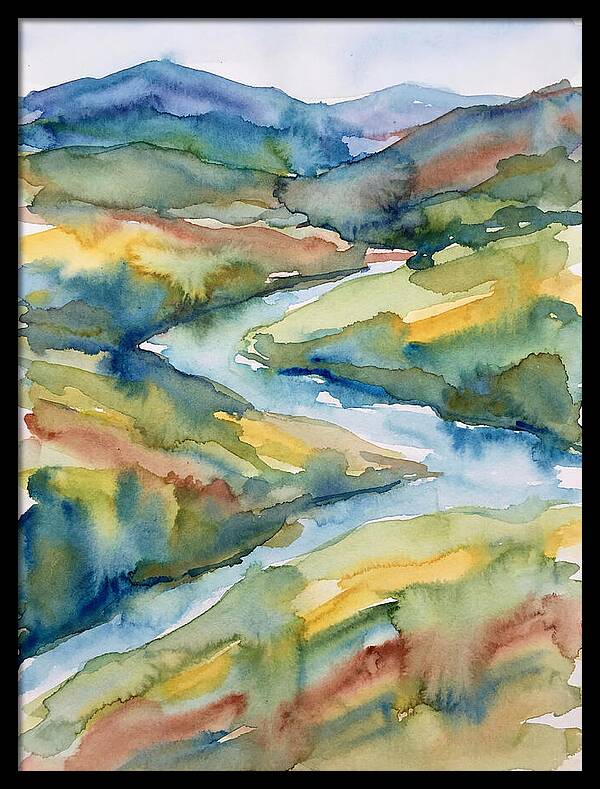 Vibrant Watercolor Landscape