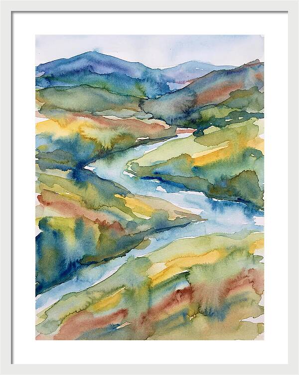 Vibrant Watercolor Landscape