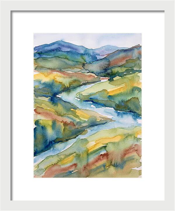 Vibrant Watercolor Landscape