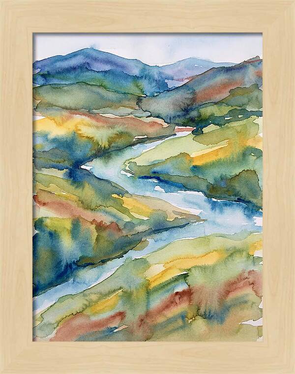 Vibrant Watercolor Landscape