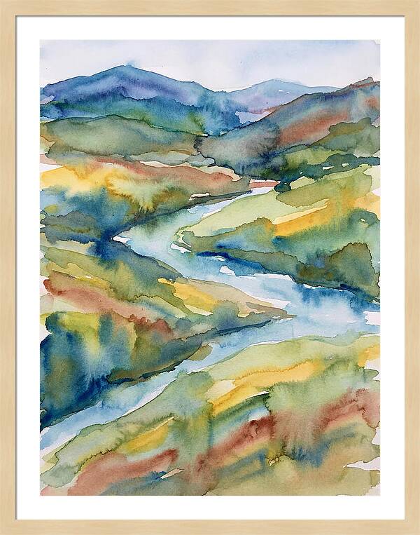 Vibrant Watercolor Landscape