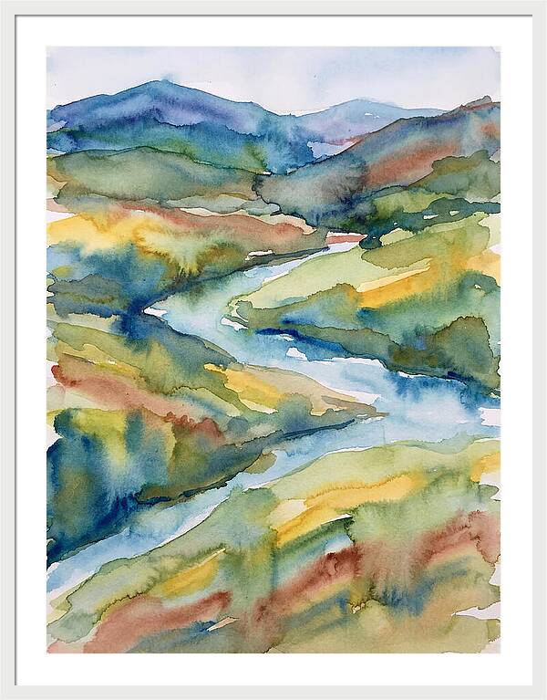 Vibrant Watercolor Landscape