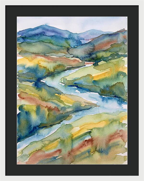 Vibrant Watercolor Landscape