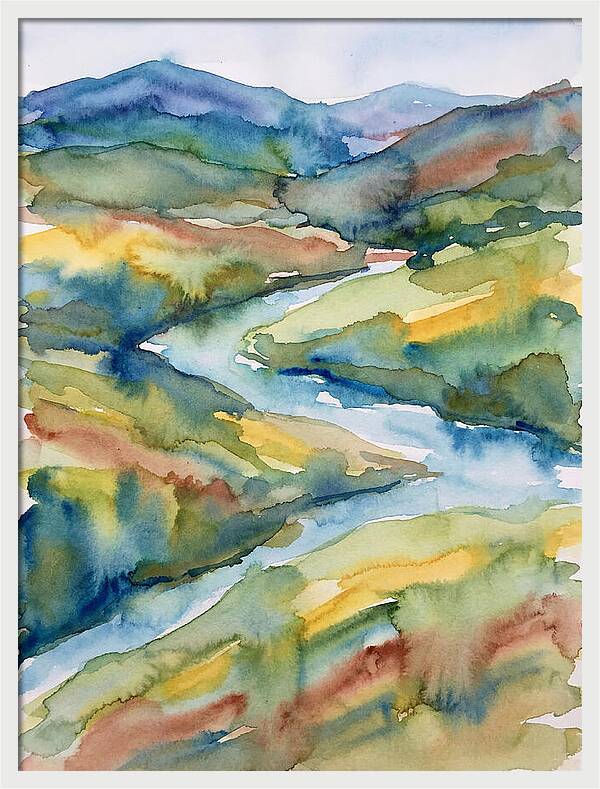 Vibrant Watercolor Landscape