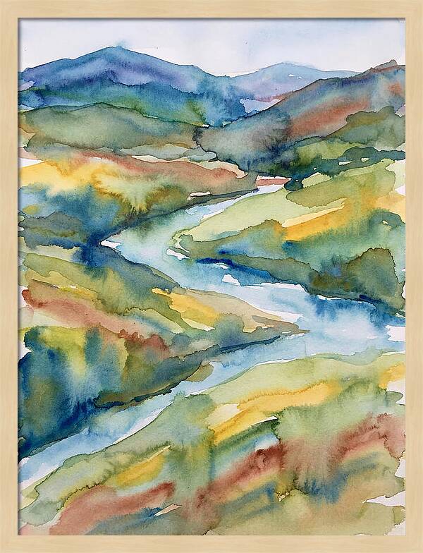 Vibrant Watercolor Landscape