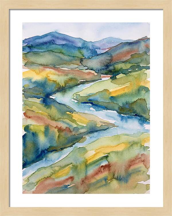 Vibrant Watercolor Landscape