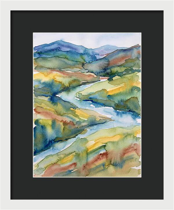 Vibrant Watercolor Landscape