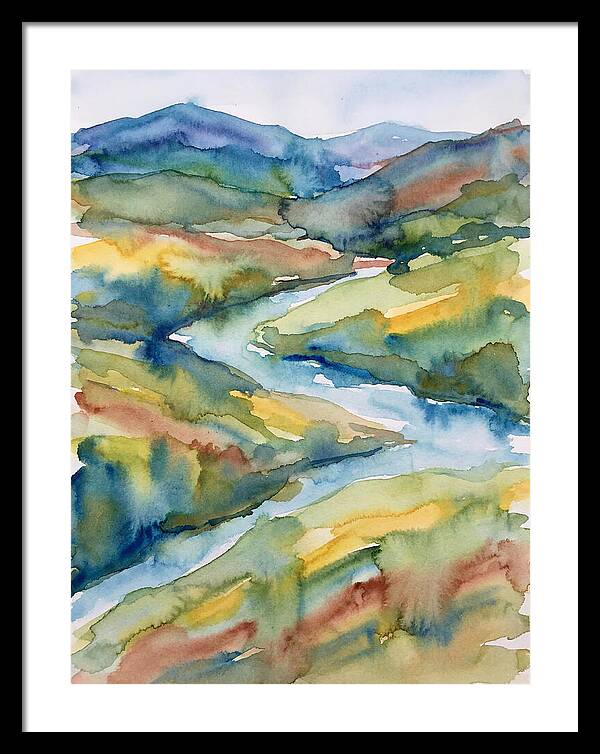 Vibrant Watercolor Landscape