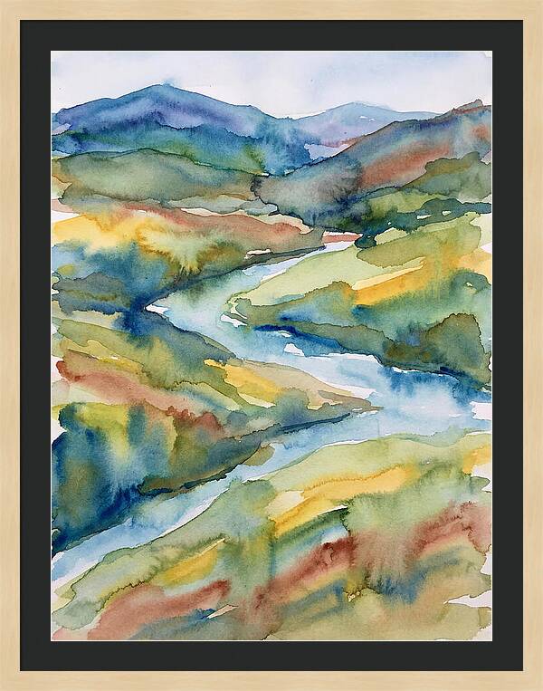 Vibrant Watercolor Landscape