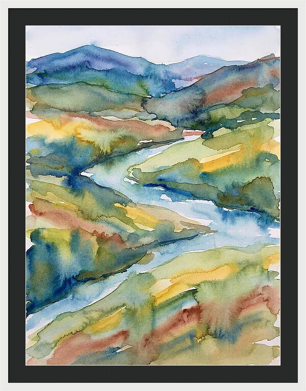 Vibrant Watercolor Landscape