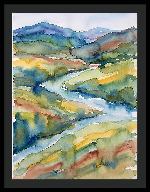 Vibrant Watercolor Landscape