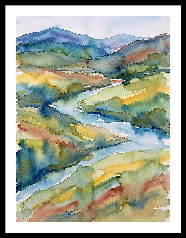 Vibrant Watercolor Landscape