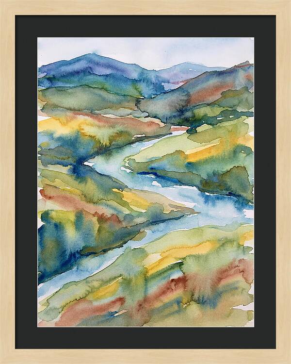 Vibrant Watercolor Landscape