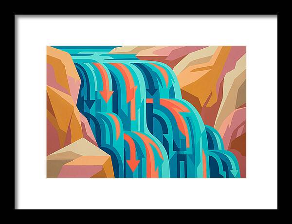 Vibrant Waterfall Flow