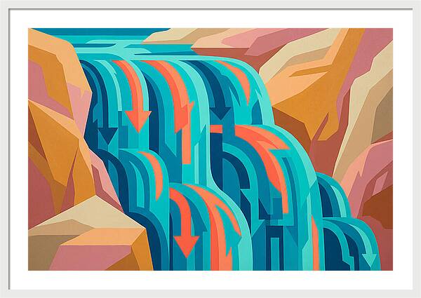 Vibrant Waterfall Flow