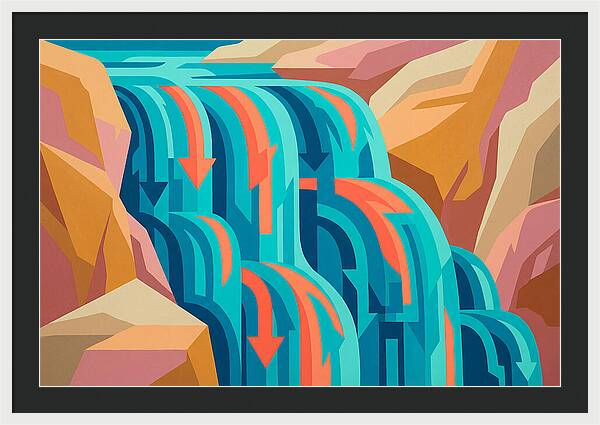 Vibrant Waterfall Flow
