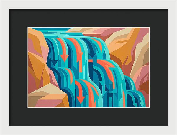 Vibrant Waterfall Flow