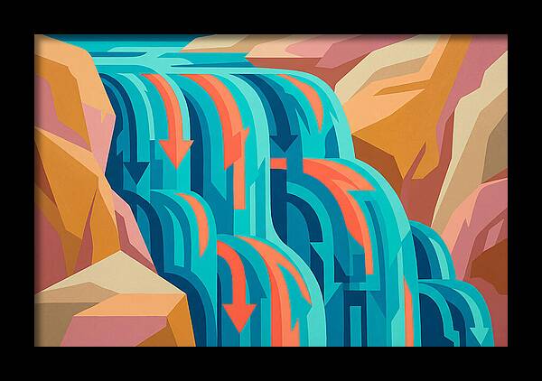 Vibrant Waterfall Flow