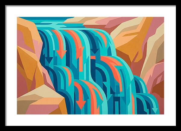 Vibrant Waterfall Flow