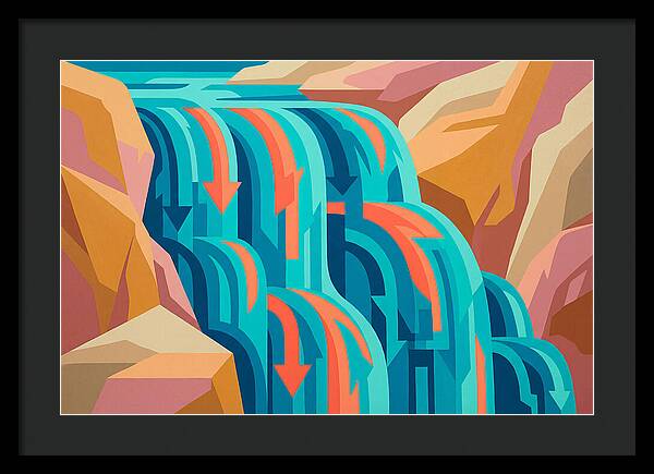 Vibrant Waterfall Flow