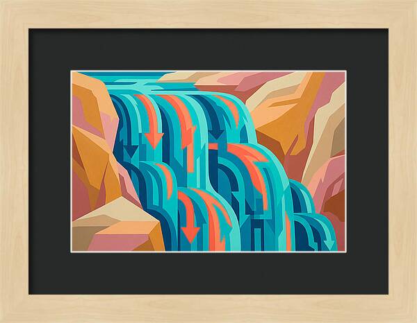 Vibrant Waterfall Flow