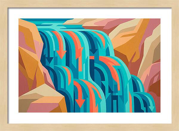 Vibrant Waterfall Flow