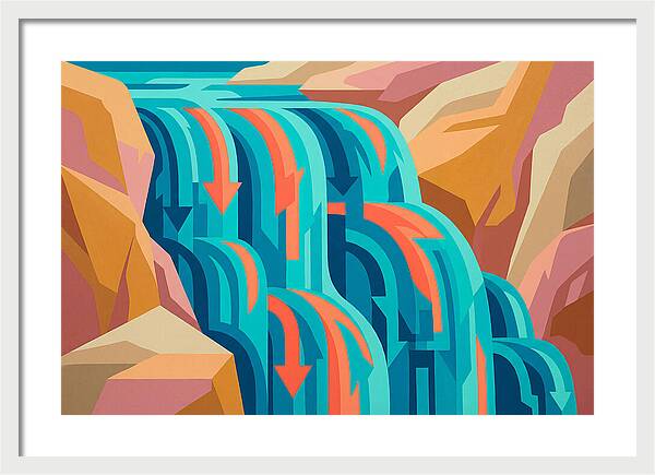 Vibrant Waterfall Flow