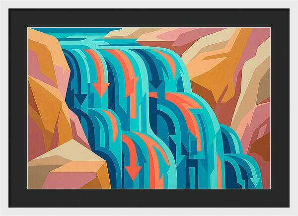 Vibrant Waterfall Flow