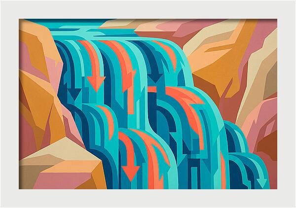 Vibrant Waterfall Flow