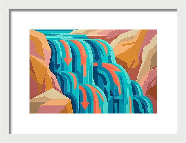 Vibrant Waterfall Flow