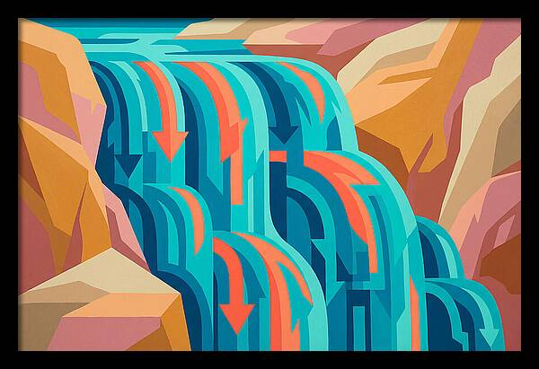 Vibrant Waterfall Flow
