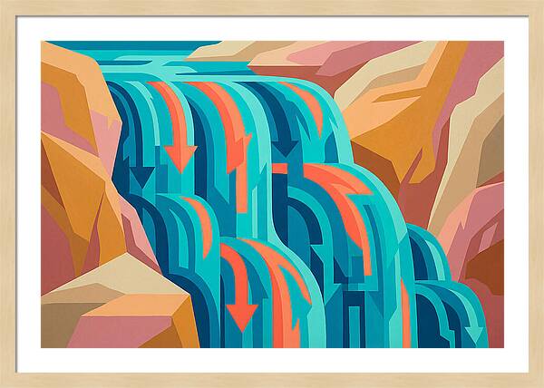 Vibrant Waterfall Flow