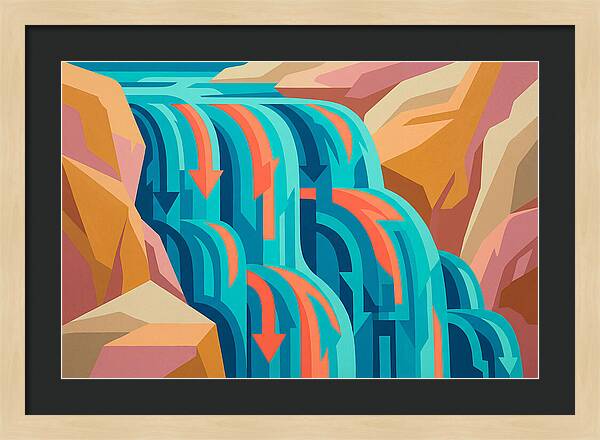 Vibrant Waterfall Flow