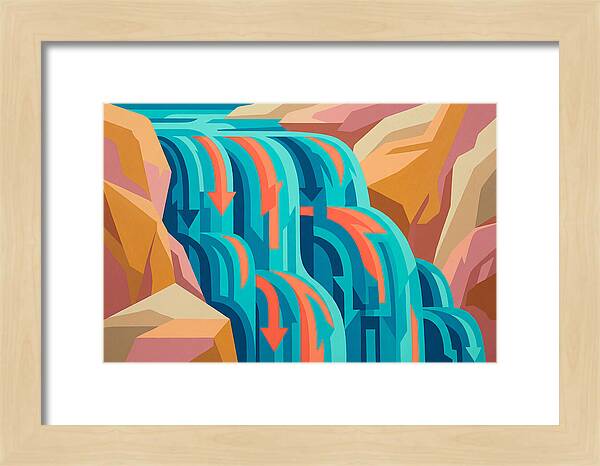 Vibrant Waterfall Flow