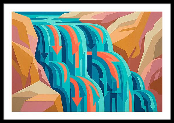 Vibrant Waterfall Flow
