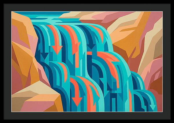 Vibrant Waterfall Flow