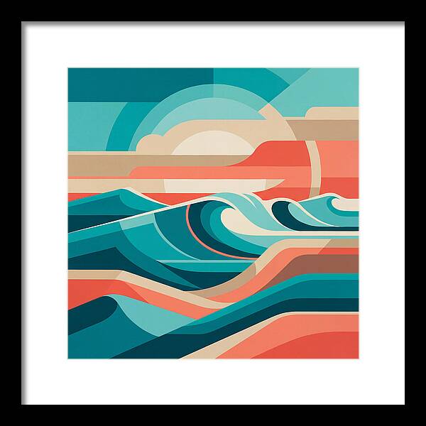 Vibrant Wave Landscape