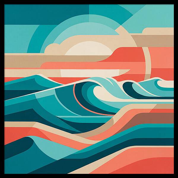 Vibrant Wave Landscape