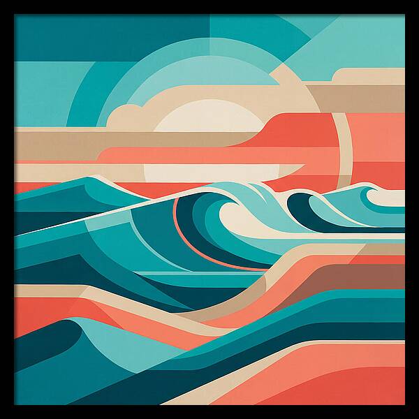 Vibrant Wave Landscape