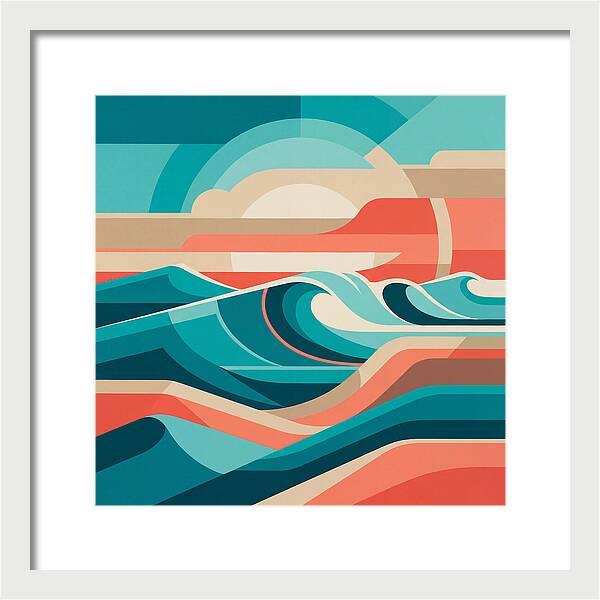Vibrant Wave Landscape