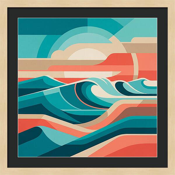 Vibrant Wave Landscape