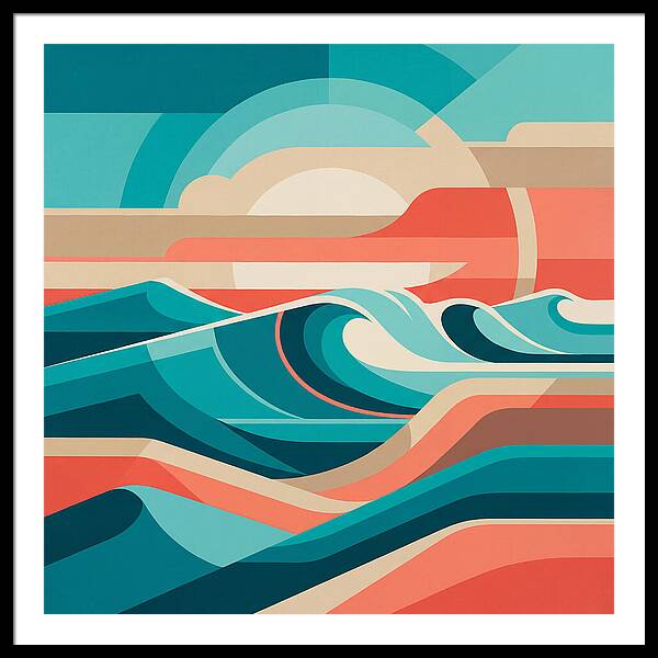 Vibrant Wave Landscape