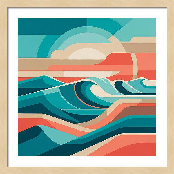 Vibrant Wave Landscape